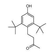 4-(2,6-ditert-butyl-4-hydroxyphenyl)butan-2-one结构式