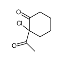 2-acetyl-2-chlorocyclohexan-1-one结构式