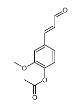 4-(2-formylvinyl)-2-methoxyphenyl acetate结构式