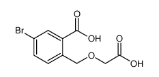 5-bromo-2-carboxymethoxymethyl-benzoic acid Structure