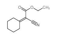 Acetic acid,2-cyano-2-cyclohexylidene-, ethyl ester Structure