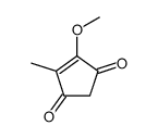 4-Methoxy-5-methyl-4-cyclopentene-1,3-dione结构式