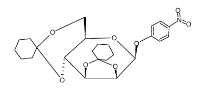 β-[(4-Nitro-phenyl)-2,3:4,6-di-O-cyclohexyliden-D-mannopyranosid] Structure