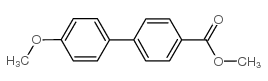 4'-甲氧基-[1,1'-联苯]-4-羧酸甲酯结构式