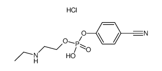 4-cyanophenyl (2-(ethylamino)ethyl) hydrogen phosphate hydrochloride结构式