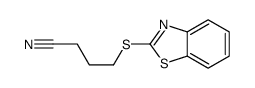 4-(1,3-benzothiazol-2-ylsulfanyl)butanenitrile结构式