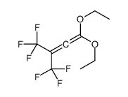 1,1-diethoxy-4,4,4-trifluoro-3-(trifluoromethyl)buta-1,2-diene结构式