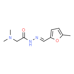 Glycine, N,N-dimethyl-, [(5-methyl-2-furanyl)methylene]hydrazide (9CI) structure