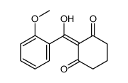2-[hydroxy-(2-methoxyphenyl)methylidene]cyclohexane-1,3-dione结构式