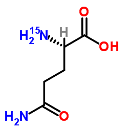 L-Glutamine (alpha-15N) Structure