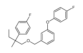 1-(4-Fluorophenoxy)-3-((2-(4-fluorophenyl)-2-methylbutoxy)methyl)benze ne Structure