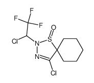 4-chloro-2-(1-chloro-2,2,2-trifluoroethyl)-1-thia-2,3-diazaspiro[4.5]dec-3-ene 1-oxide Structure