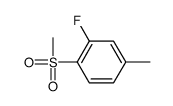 2-fluoro-4-methyl-1-methylsulfonylbenzene结构式