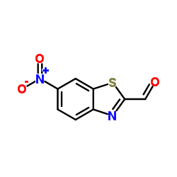 6-硝基苯并噻唑-2-甲醛结构式