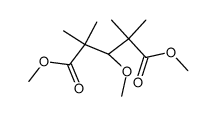 dimethyl ester of 2,2,4,4-tetramethyl-3-methoxypentanedioic acid结构式