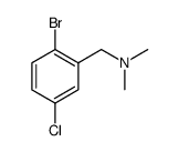 Benzenemethanamine, 2-bromo-5-chloro-N,N-dimethyl Structure