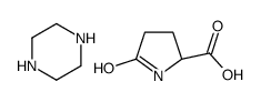 5-oxo-DL-proline, compound with piperazine (1:1) Structure