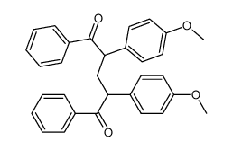 2,4-bis-(4-methoxy-phenyl)-1,5-diphenyl-pentane-1,5-dione Structure