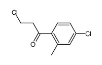 3-chloro-1-(4-chloro-2-methyl-phenyl)-propan-1-one Structure