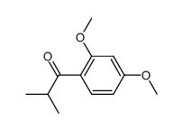 2,4-dimethoxyphenyl isopropyl ketone结构式