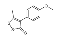 4-(4-methoxy-phenyl)-5-methyl-[1,2]dithiol-3-thione结构式