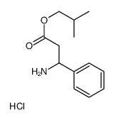 2-methylpropyl 3-amino-3-phenylpropanoate,hydrochloride Structure