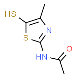 5-Thiazolethiol,2-acetamido-4-methyl- (5CI)结构式