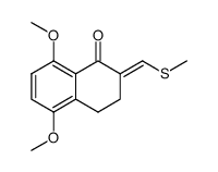 2,2-((Methylthio)methylene)-5,8-dimethoxy-1-tetralone Structure