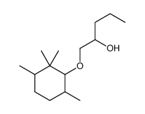 1-(2,2,3,6-tetramethylcyclohexyl)oxypentan-2-ol结构式