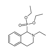 N-Ethyl-1,2,3,4-tetrahydroisochinolin-1-phosphonsaeurediethylester Structure