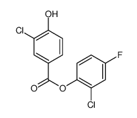 (2-chloro-4-fluorophenyl) 3-chloro-4-hydroxybenzoate Structure