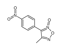 4-methyl-3-(4-nitrophenyl)-2-oxido-1,2,5-oxadiazol-2-ium结构式