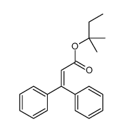 2-methylbutan-2-yl 3,3-diphenylprop-2-enoate结构式