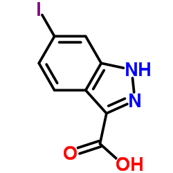 6-Iodo-1H-indazole-3-carboxylic acid structure