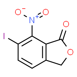 6-IODO-7-NITRO-3 H-ISOBENZOFURAN-1-ONE Structure