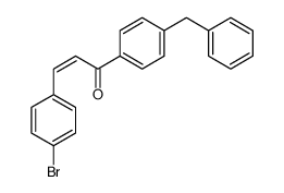 1-(4-benzylphenyl)-3-(4-bromophenyl)prop-2-en-1-one Structure