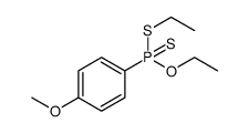 Phosphonodithioic acid, (4-methoxyphenyl)-, O,S-diethyl ester Structure