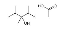 acetic acid,2,3,4-trimethylpentan-3-ol结构式