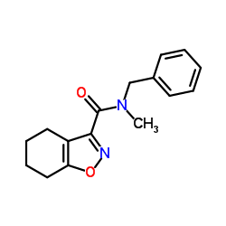 N-Benzyl-N-methyl-4,5,6,7-tetrahydro-1,2-benzoxazole-3-carboxamide结构式