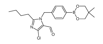 2-n-butyl-4-chloro-1-[4-(5,5-dimethyl-[1,3,2]dioxaborinan-2-yl)benzyl]-1H-imidazole-5-carbaldehyde Structure