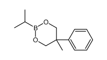 5-methyl-5-phenyl-2-propan-2-yl-1,3,2-dioxaborinane结构式