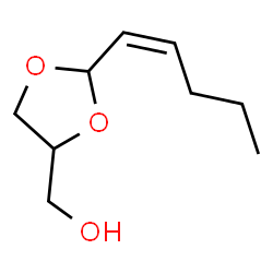 (Z)-2-hexen-1-al glyceryl acetal Structure