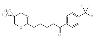 5-(5,5-DIMETHYL-1,3-DIOXAN-2-YL)-4'-TRIFLUOROMETHYLVALEROPHENONE Structure