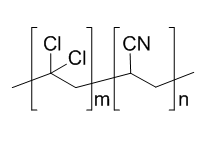 聚(偏二氯乙烯-co-丙烯腈)结构式
