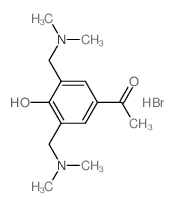 1-[3,5-bis(dimethylaminomethyl)-4-hydroxy-phenyl]ethanone structure