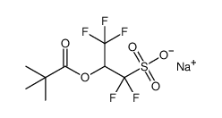 1,1,3,3,3-五氟-2-(特戊酰氧基)丙基-1-磺酸钠结构式