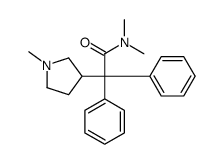 N,N-dimethyl-2-(1-methylpyrrolidin-3-yl)-2,2-diphenyl-acetamide Structure