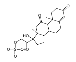 [2-[(8S,9S,10R,13S,14S,17R)-17-hydroxy-10,13-dimethyl-3,11-dioxo-1,2,6,7,8,9,12,14,15,16-decahydrocyclopenta[a]phenanthren-17-yl]-2-oxoethyl] hydrogen sulfate结构式