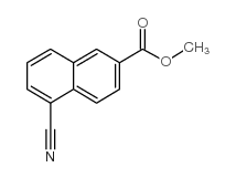 5-氰基-2-萘甲酸甲酯结构式