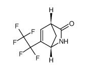 (1S,4R)-6-pentafluoroethyl-2-azabicyclo[2.2.1]hept-5-en-3-one Structure